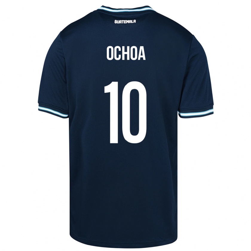 Kandiny Kinder Guatemala José Ochoa #10 Blau Auswärtstrikot Trikot 24-26 T-Shirt Österreich