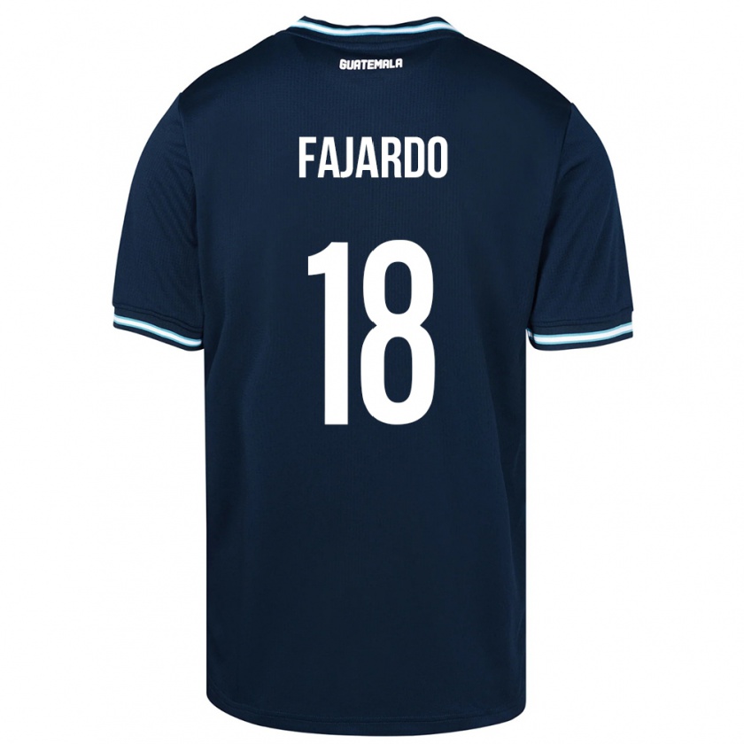 Kandiny Kinder Guatemala William Fajardo #18 Blau Auswärtstrikot Trikot 24-26 T-Shirt Österreich