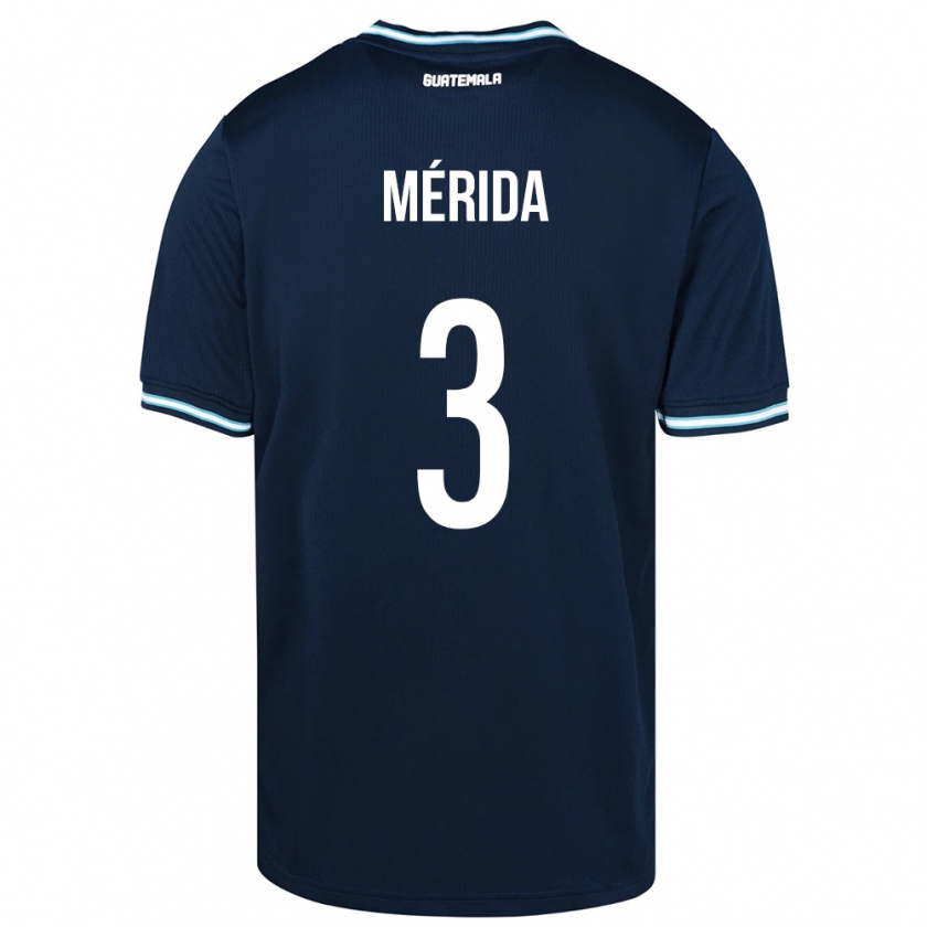 Kandiny Bambino Maglia Guatemala Daniel Mérida #3 Blu Kit Gara Away 24-26 Maglietta