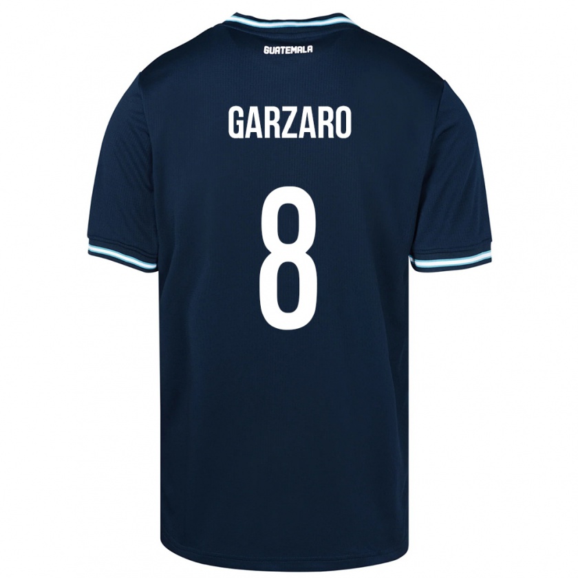 Kandiny Kinderen Guatemala Santiago Garzaro #8 Blauw Uitshirt Uittenue 24-26 T-Shirt