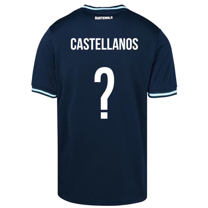 Kandiny Kinder Guatemala Jezmin Castellanos #0 Blau Auswärtstrikot Trikot 24-26 T-Shirt Österreich