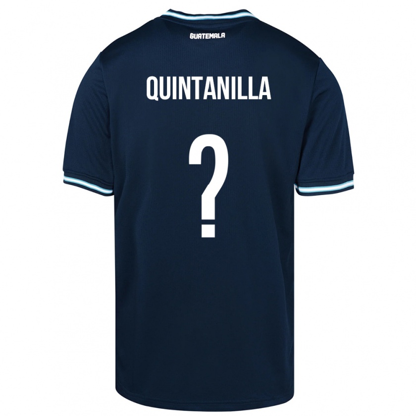 Kandiny Kinder Guatemala Anayelli Quintanilla #0 Blau Auswärtstrikot Trikot 24-26 T-Shirt Österreich