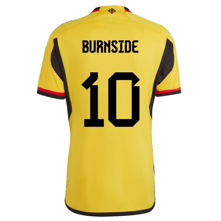 Kandiny Kinderen Noord-Ierland Callum Burnside #10 Wit Uitshirt Uittenue 24-26 T-Shirt België