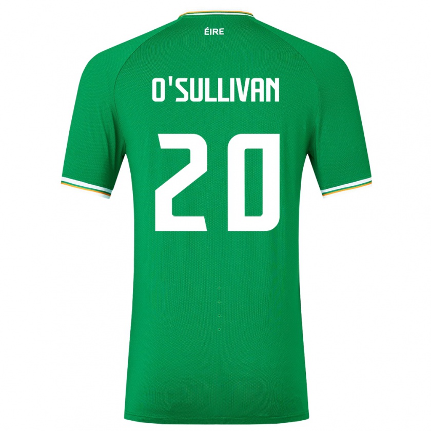 Kandiny Hombre Camiseta Irlanda Cathal O'sullivan #20 Verde 1ª Equipación 24-26 La Camisa