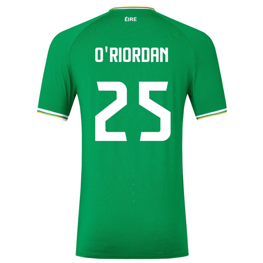 Kandiny Hombre Camiseta Irlanda Claire O'riordan #25 Verde 1ª Equipación 24-26 La Camisa