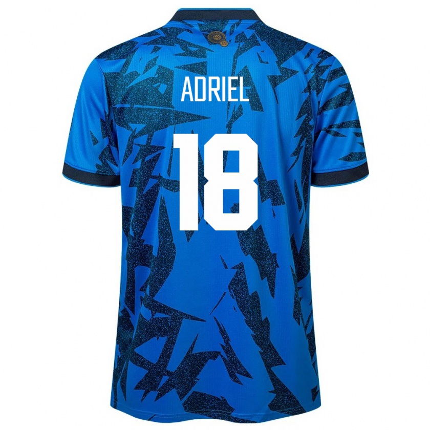 Kandiny Hombre Camiseta El Salvador Adriel Martínez #18 Azul 1ª Equipación 24-26 La Camisa