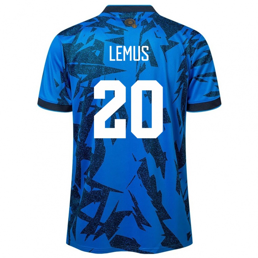 Kandiny Uomo Maglia El Salvador Diego Lemus #20 Blu Kit Gara Home 24-26 Maglietta