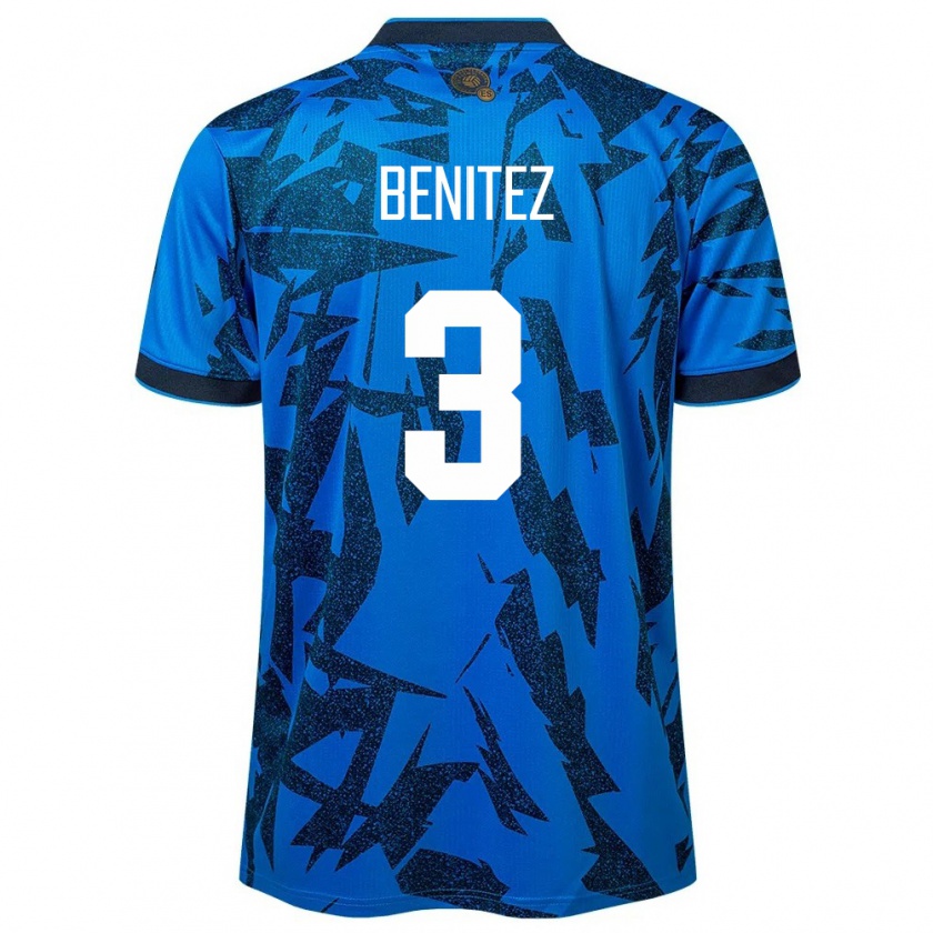 Kandiny Herren El Salvador Carolina Benitez #3 Blau Heimtrikot Trikot 24-26 T-Shirt Österreich