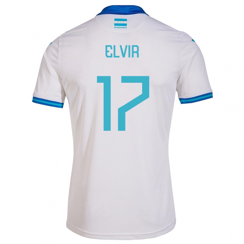 Kandiny Uomo Maglia Honduras Samuel Elvir #17 Bianco Kit Gara Home 24-26 Maglietta