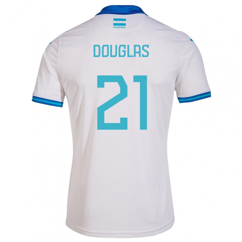 Kandiny Herren Honduras Douglas Martínez #21 Weiß Heimtrikot Trikot 24-26 T-Shirt Österreich