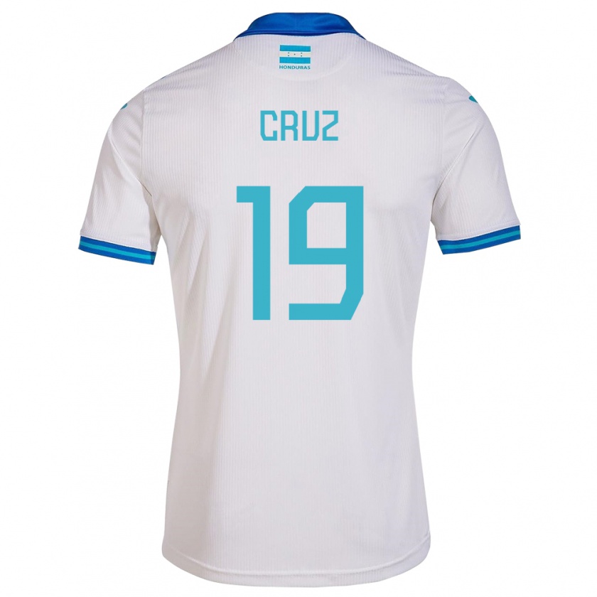 Kandiny Uomo Maglia Honduras Russel Cruz #19 Bianco Kit Gara Home 24-26 Maglietta