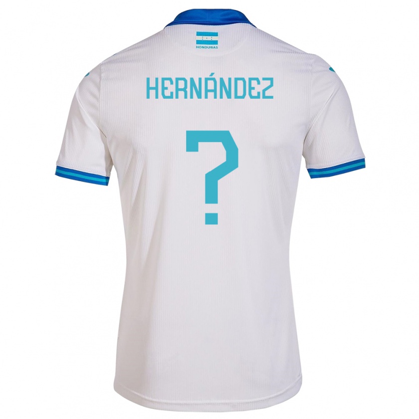 Kandiny Uomo Maglia Honduras Riccy Hernández #0 Bianco Kit Gara Home 24-26 Maglietta