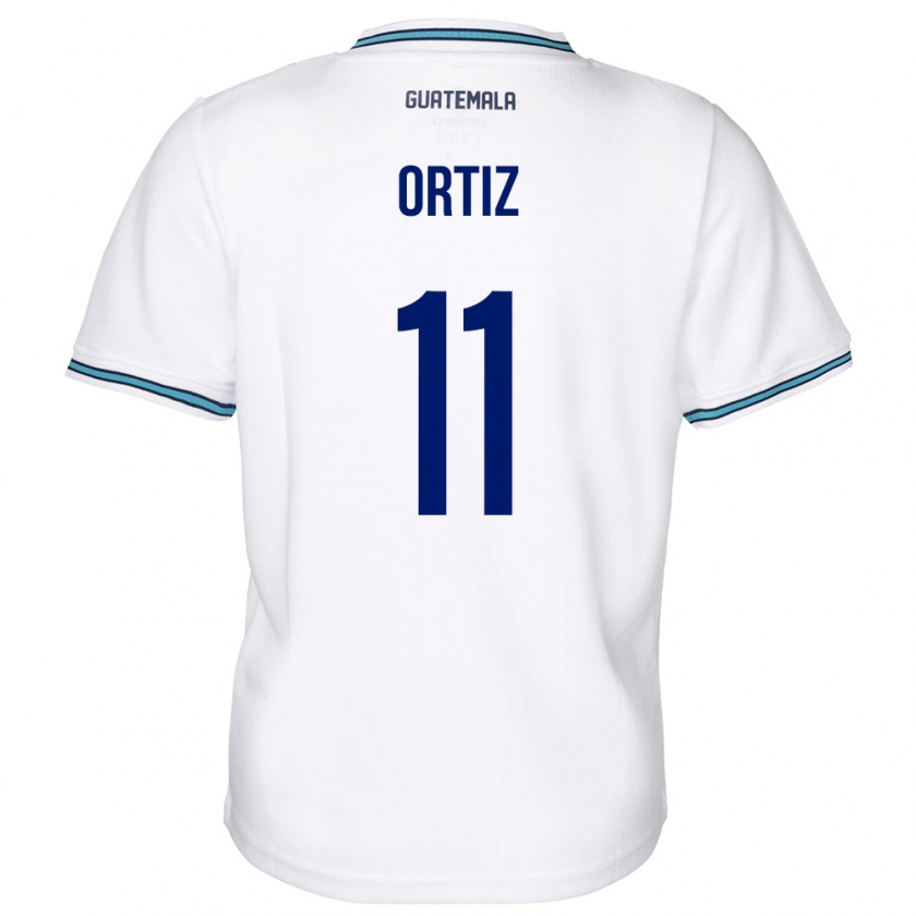 Kandiny Herren Guatemala Andersson Ortiz #11 Weiß Heimtrikot Trikot 24-26 T-Shirt Österreich