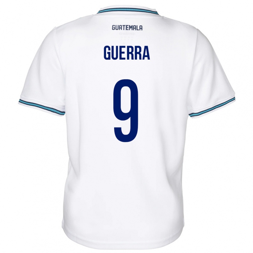 Kandiny Hombre Camiseta Guatemala Oseas Guerra #9 Blanco 1ª Equipación 24-26 La Camisa