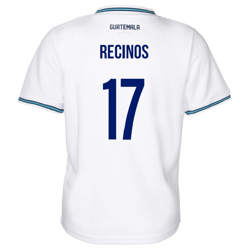 Kandiny Herren Guatemala Antony Recinos #17 Weiß Heimtrikot Trikot 24-26 T-Shirt Österreich