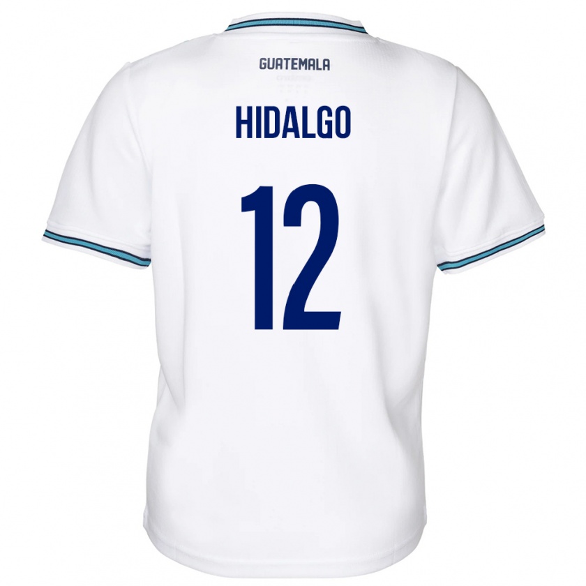 Kandiny Hombre Camiseta Guatemala Angie Hidalgo #12 Blanco 1ª Equipación 24-26 La Camisa