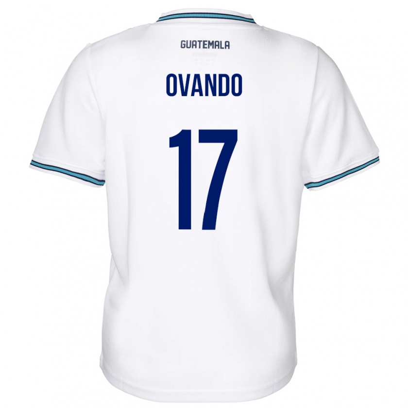 Kandiny Hombre Camiseta Guatemala Sandra Ovando #17 Blanco 1ª Equipación 24-26 La Camisa