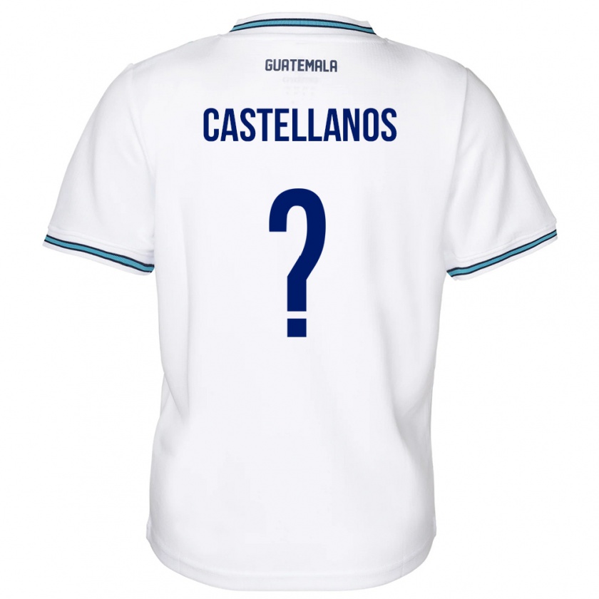 Kandiny Hombre Camiseta Guatemala Jezmin Castellanos #0 Blanco 1ª Equipación 24-26 La Camisa