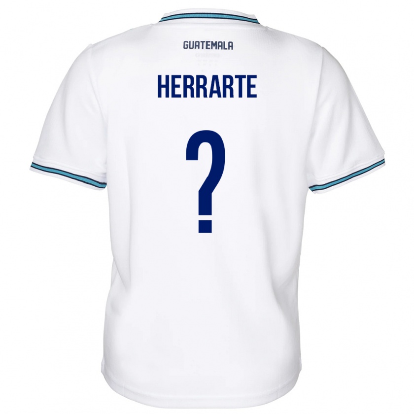 Kandiny Hombre Camiseta Guatemala María Herrarte #0 Blanco 1ª Equipación 24-26 La Camisa