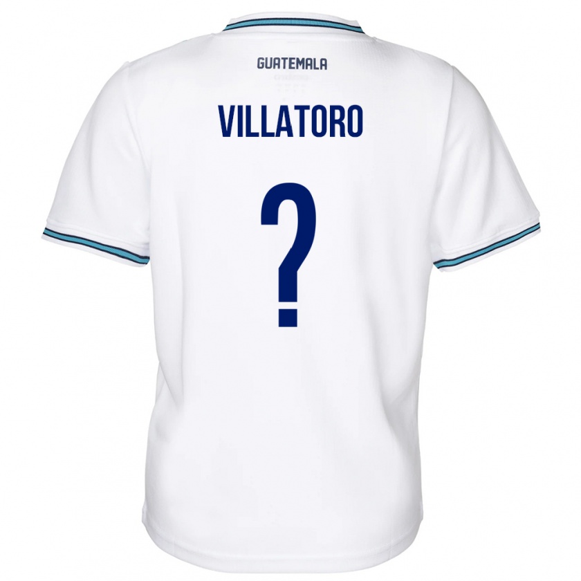 Kandiny Hombre Camiseta Guatemala Grace Villatoro #0 Blanco 1ª Equipación 24-26 La Camisa