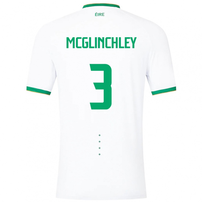 Kandiny Heren Ierland Harry Mcglinchley #3 Wit Uitshirt Uittenue 24-26 T-Shirt