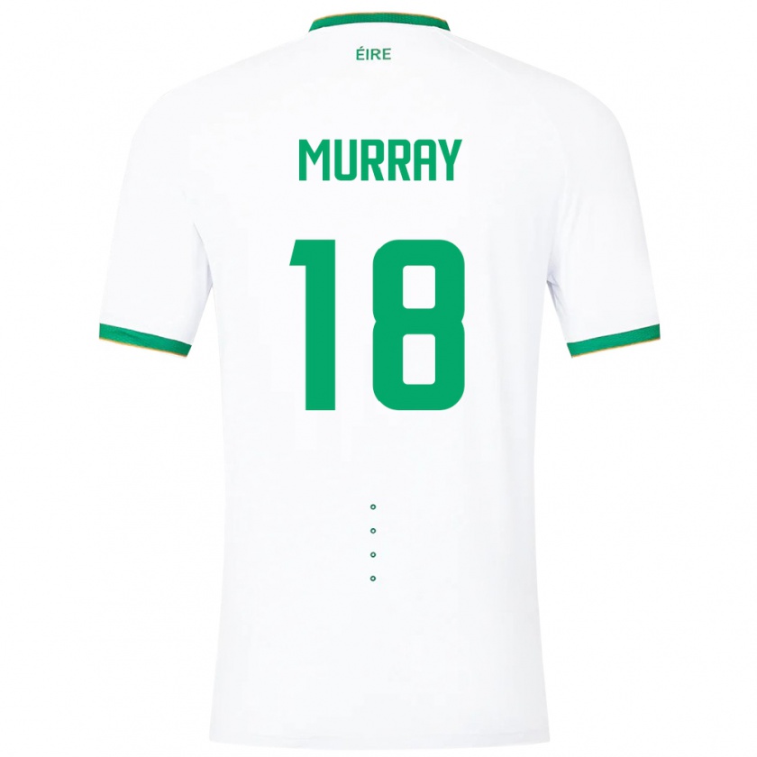 Kandiny Heren Ierland Matthew Murray #18 Wit Uitshirt Uittenue 24-26 T-Shirt