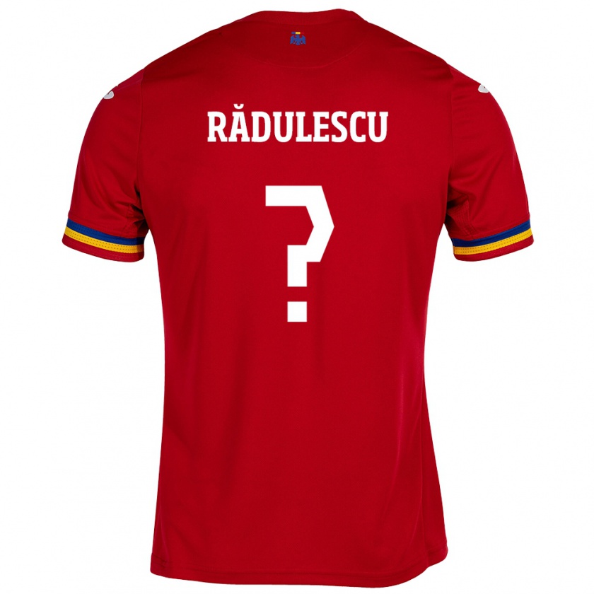 Kandiny Herren Rumänische Mihnea Rădulescu #0 Rot Auswärtstrikot Trikot 24-26 T-Shirt Österreich