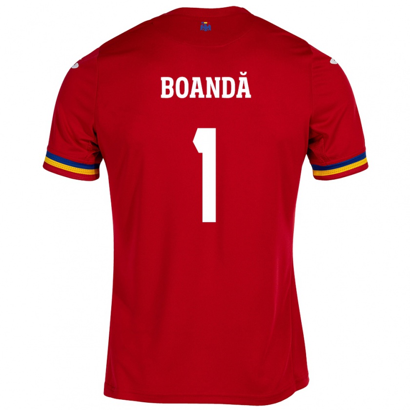 Kandiny Hombre Camiseta Rumania Lavinia Boandă #1 Rojo 2ª Equipación 24-26 La Camisa México