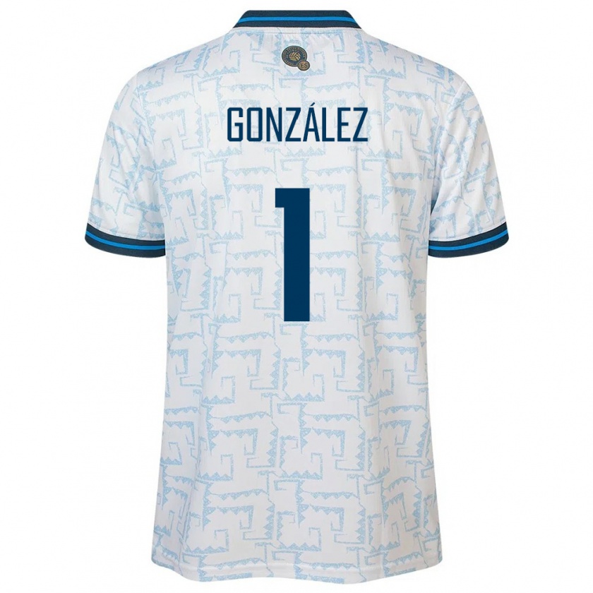 Kandiny Herren El Salvador Mario González #1 Weiß Auswärtstrikot Trikot 24-26 T-Shirt Österreich