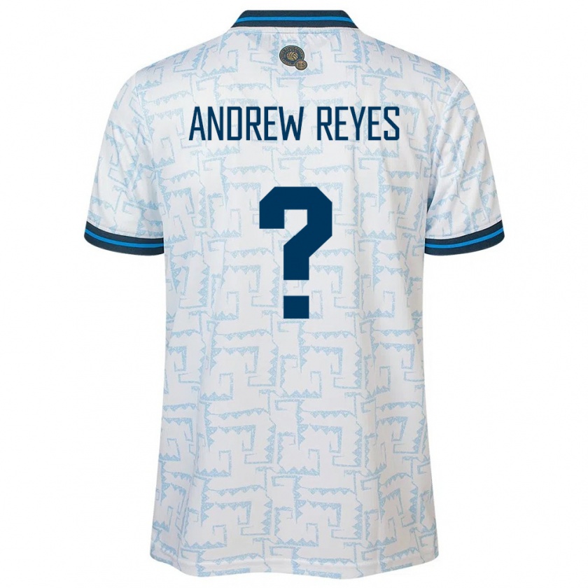 KandinyメンズエルサルバドルAndrew Reyes#0白アウェイシャツ24-26ジャージーユニフォーム