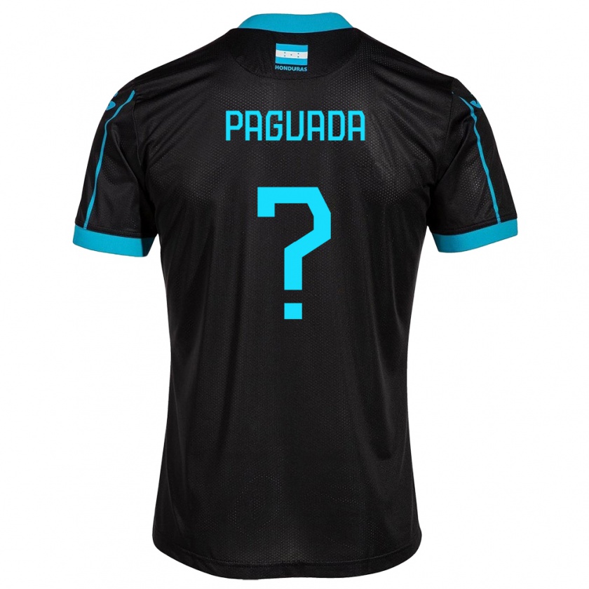 Kandiny Uomo Maglia Honduras Didier Paguada #0 Nero Kit Gara Away 24-26 Maglietta