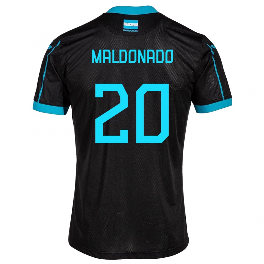 Kandiny Heren Honduras Alessandro Maldonado #20 Zwart Uitshirt Uittenue 24-26 T-Shirt