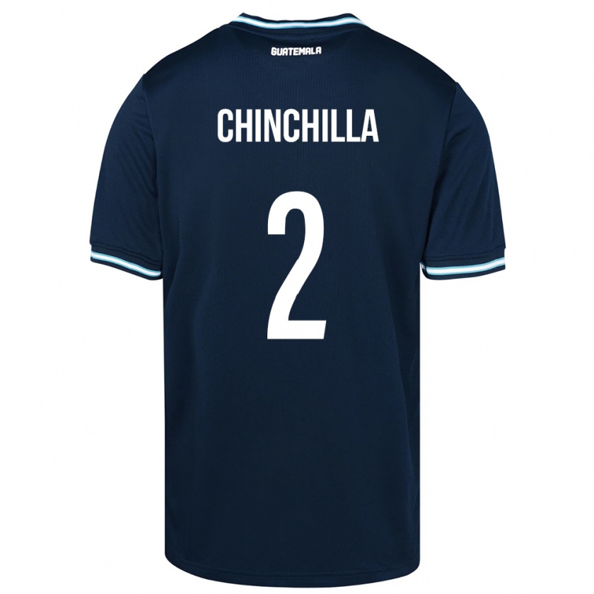 Kandiny Heren Guatemala Nicolás Chinchilla #2 Blauw Uitshirt Uittenue 24-26 T-Shirt België