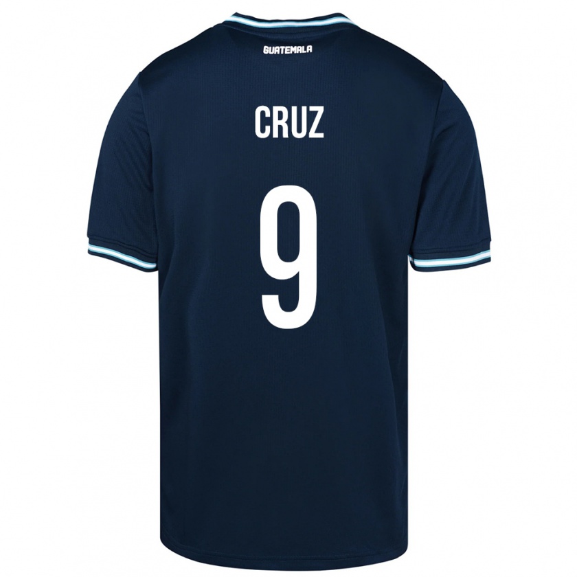 Kandiny Hombre Camiseta Guatemala Celsa Cruz #9 Azul 2ª Equipación 24-26 La Camisa