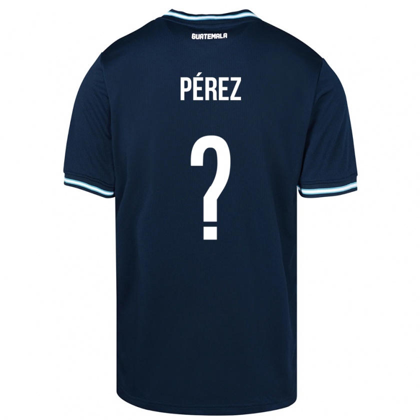 Kandiny Herren Guatemala Mary Pérez #0 Blau Auswärtstrikot Trikot 24-26 T-Shirt Österreich