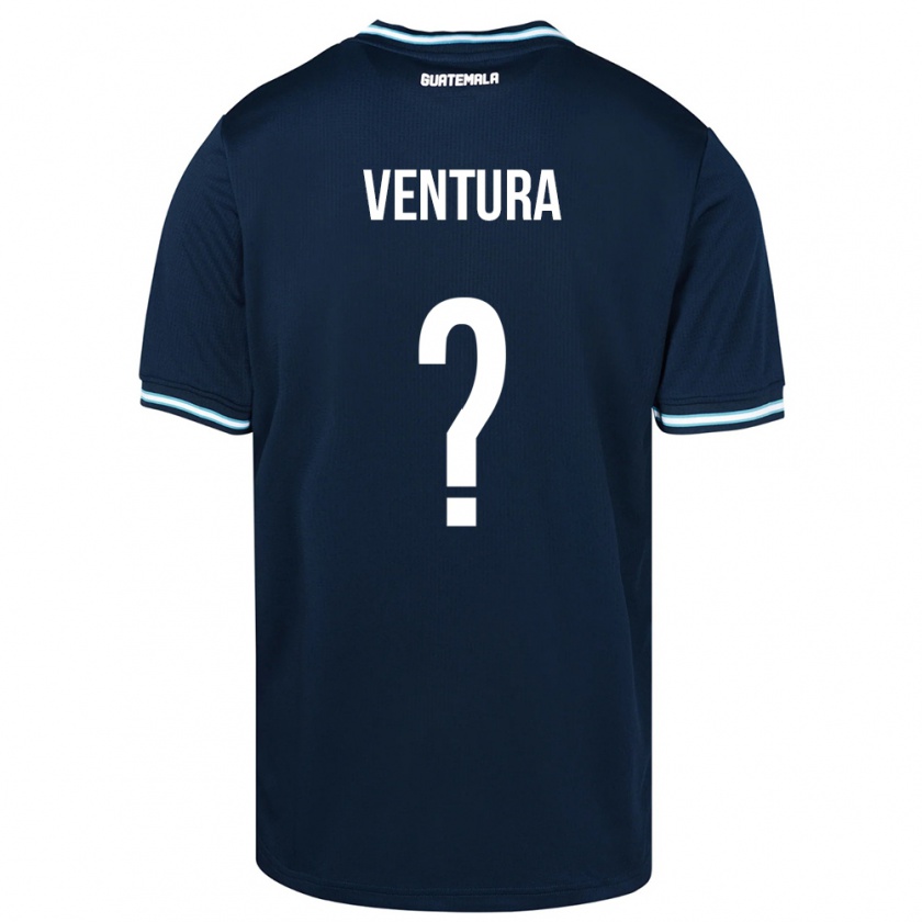 Kandiny Heren Guatemala Lesly Ventura #0 Blauw Uitshirt Uittenue 24-26 T-Shirt