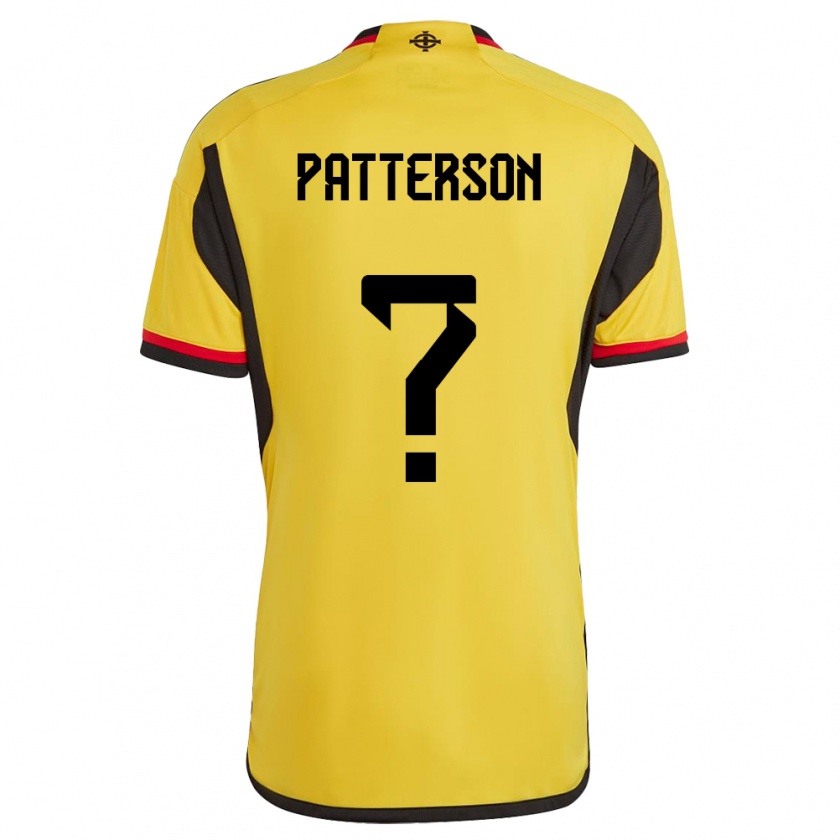 Kandiny Herren Nordirland Jack Patterson #0 Weiß Auswärtstrikot Trikot 24-26 T-Shirt Österreich