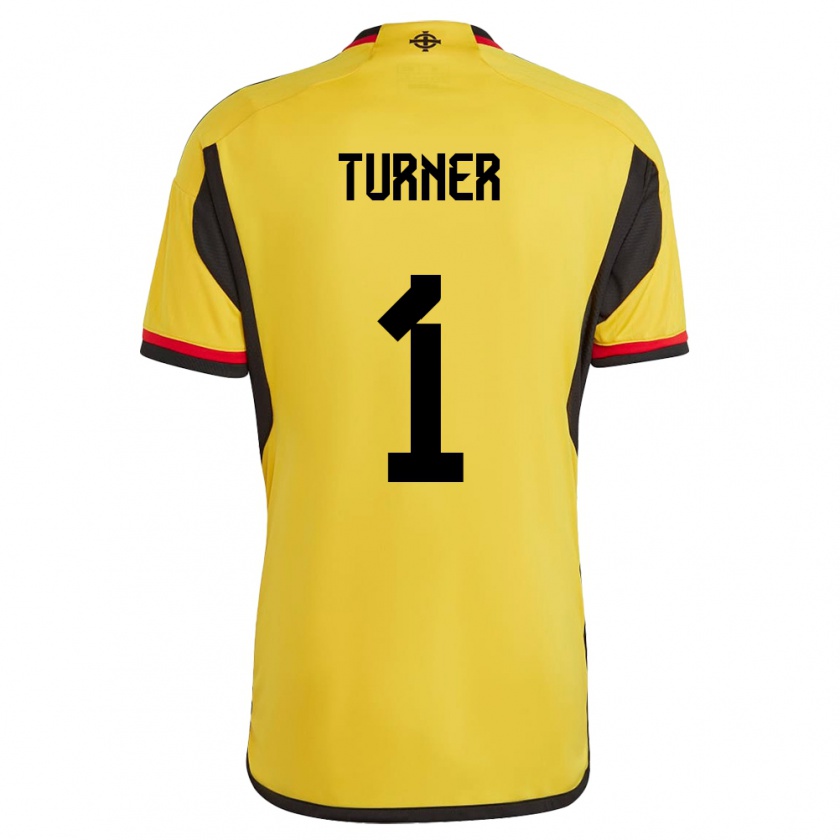 Kandiny Herren Nordirland Shannon Turner #1 Weiß Auswärtstrikot Trikot 24-26 T-Shirt Österreich