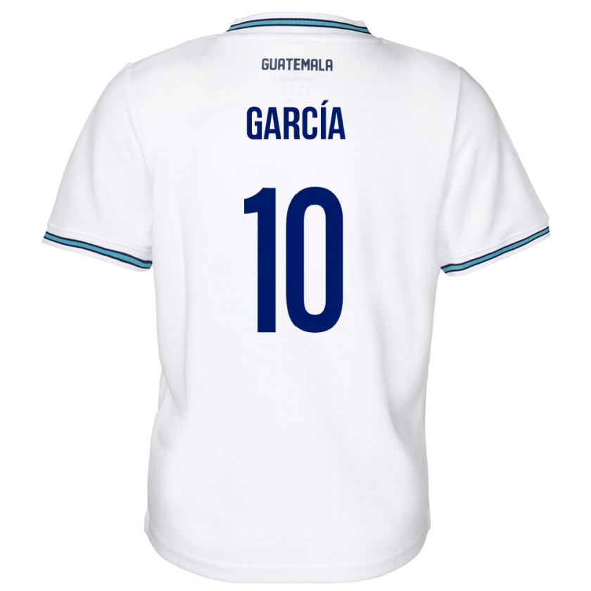 Kandiny Dames Guatemala Gabriel García #10 Wit Thuisshirt Thuistenue 24-26 T-Shirt