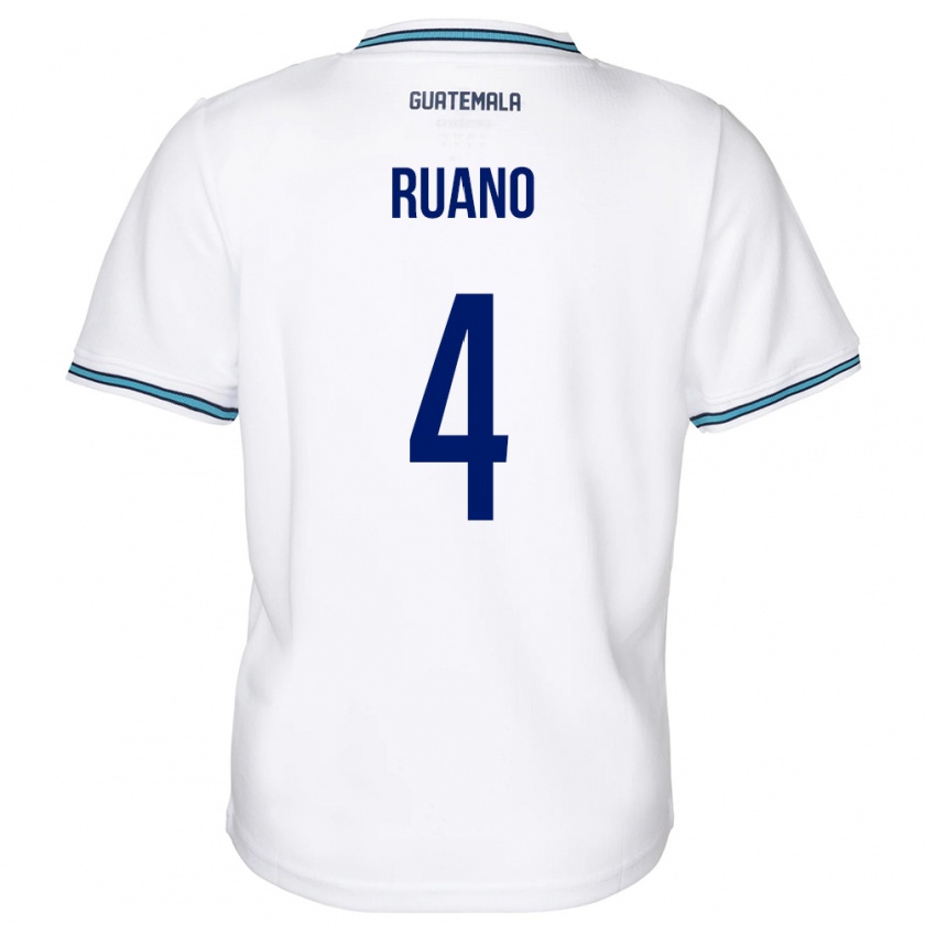 Kandiny Damen Guatemala Michelle Ruano #4 Weiß Heimtrikot Trikot 24-26 T-Shirt Österreich