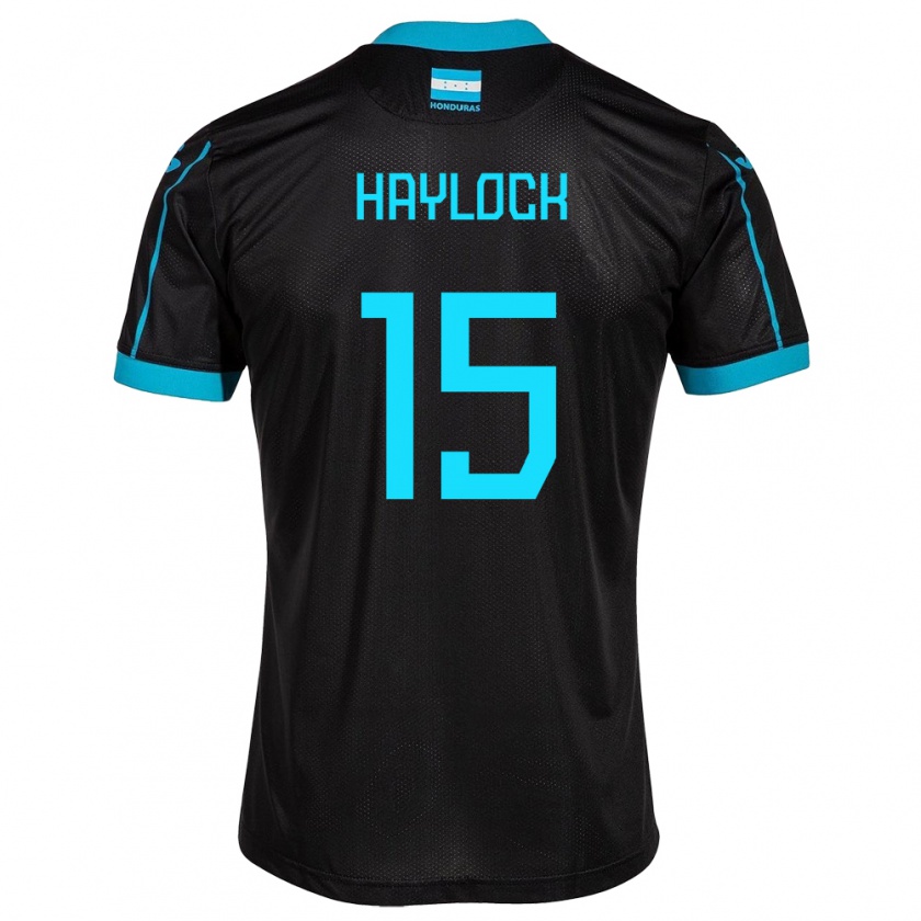 Kandiny Donna Maglia Honduras Kendra Haylock #15 Nero Kit Gara Away 24-26 Maglietta