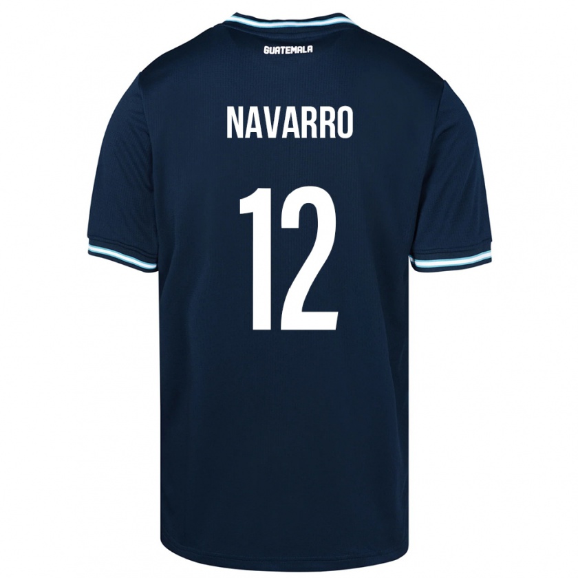 Kandiny Dames Guatemala Kenderson Navarro #12 Blauw Uitshirt Uittenue 24-26 T-Shirt