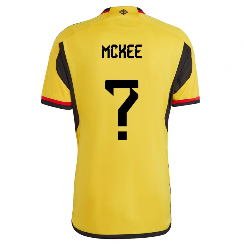 Kandiny Damen Nordirland Chris Mckee #0 Weiß Auswärtstrikot Trikot 24-26 T-Shirt Österreich