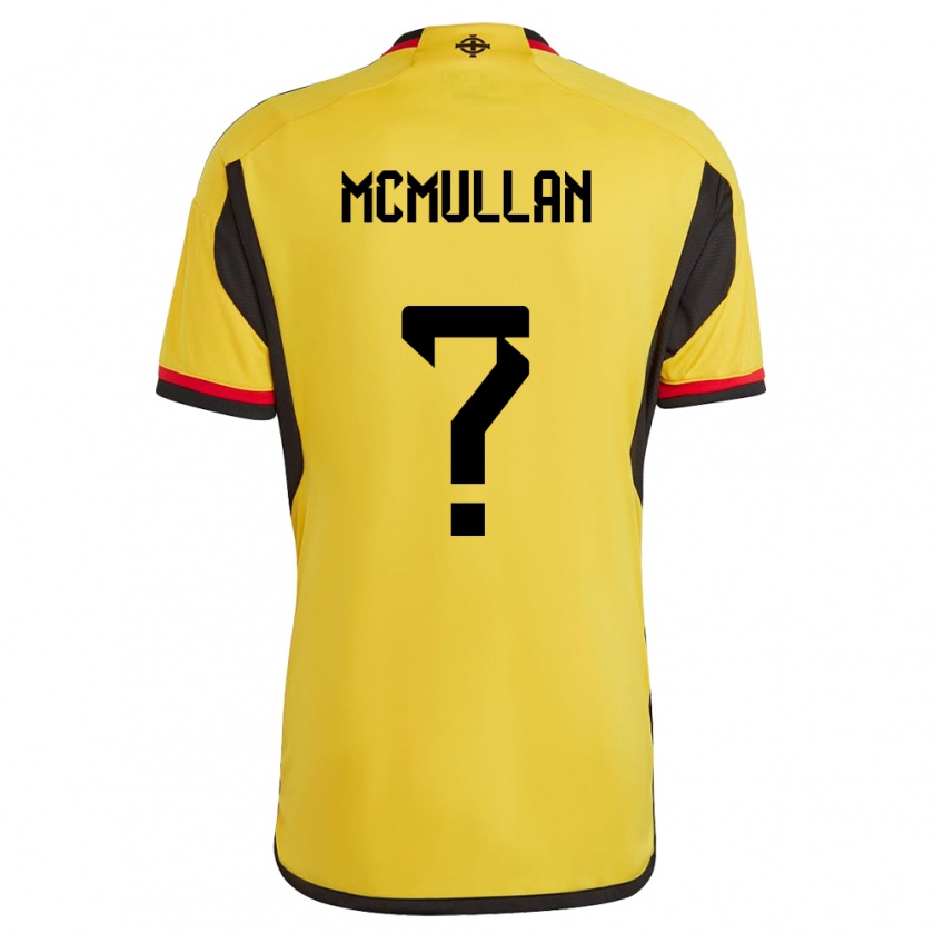 Kandiny Dames Noord-Ierland Stephen Mcmullan #0 Wit Uitshirt Uittenue 24-26 T-Shirt