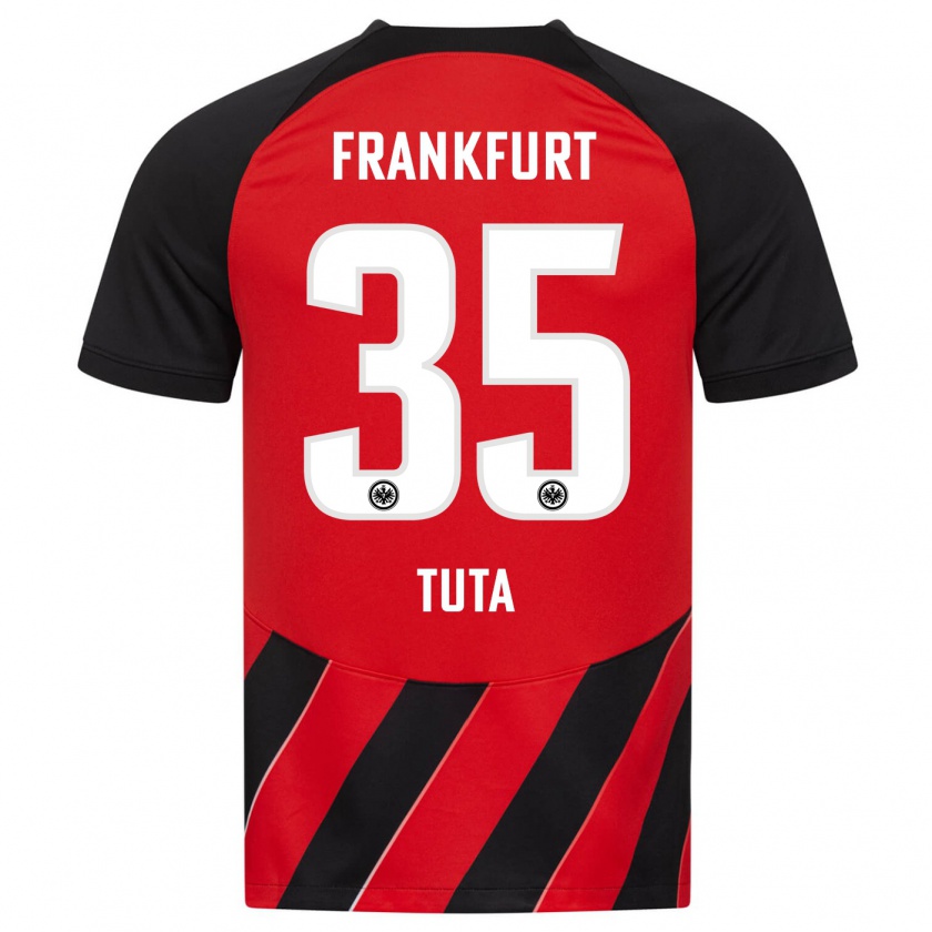 Kandiny Kinder Tuta #35 Rot Schwarz Heimtrikot Trikot 2023/24 T-Shirt Österreich