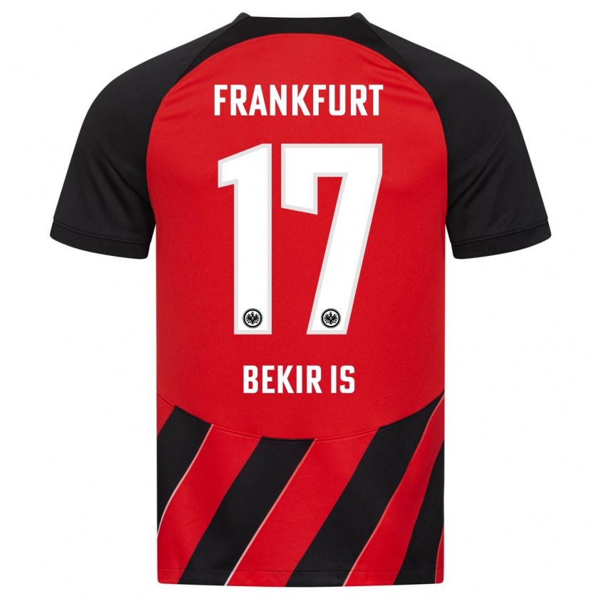 Kandiny Kinderen Eba Bekir Is #17 Rood Zwart Thuisshirt Thuistenue 2023/24 T-Shirt België