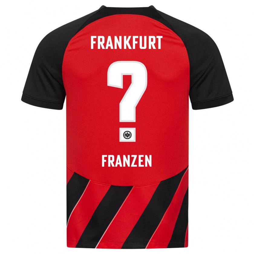 Kandiny Niño Camiseta Marlon Franzen #0 Negro Rojo 1ª Equipación 2023/24 La Camisa México