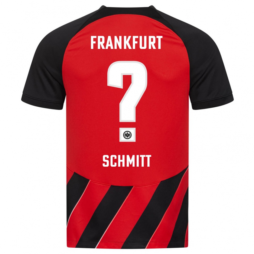 Kandiny Kinder Jonathan Schmitt #0 Rot Schwarz Heimtrikot Trikot 2023/24 T-Shirt Österreich