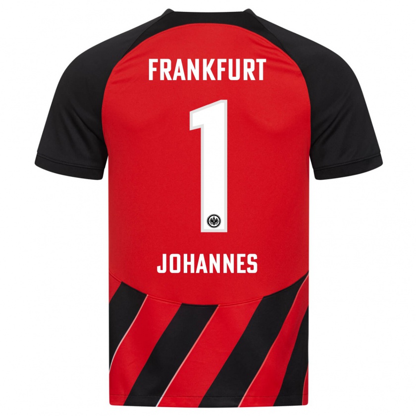 Kandiny Kinder Stina Johannes #1 Rot Schwarz Heimtrikot Trikot 2023/24 T-Shirt Österreich