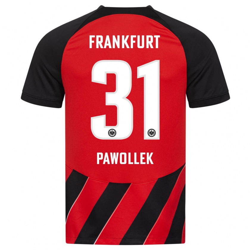 Kandiny Kinderen Tanja Pawollek #31 Rood Zwart Thuisshirt Thuistenue 2023/24 T-Shirt België